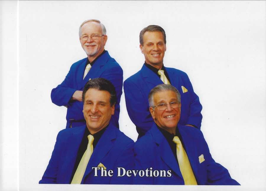 The Devotions in blue suits, 2008